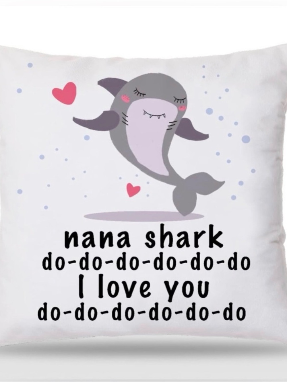 Nana Shark Throw Pillow Cover